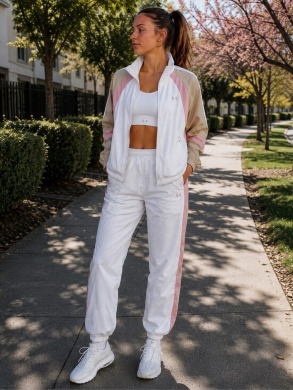 Under Armour Crinkle Pant/Jacket Track Set Size Small NEW